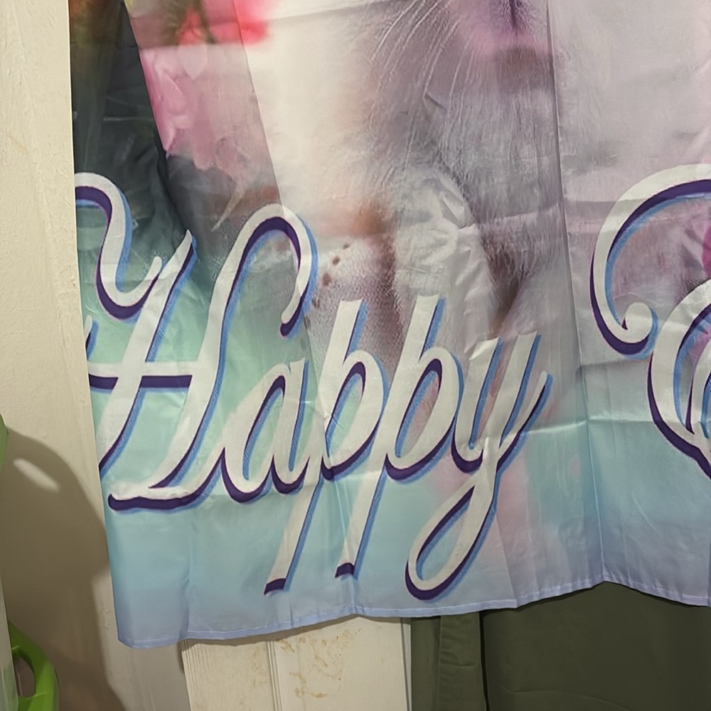 Easter Rabbit shower curtain - Picture 2 of 6
